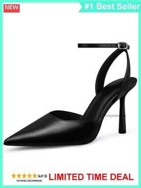 Women Stiletto Heel Pumps Closed Toe Strappy High Heels
